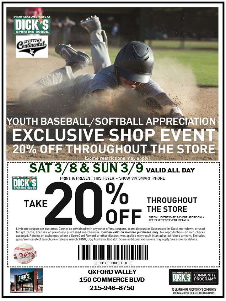 Dicks 20% Off Coupon